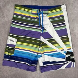 Vtg‎ Billabong Rising Sun Style Boardshorts Mens 40 Purple 11" Inseam Y2K Rare